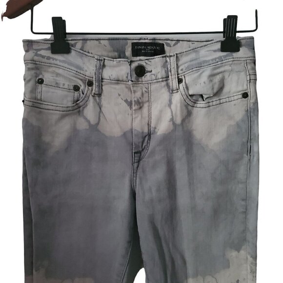 banana Republic Sculpt Skinny Gray Bleached Mid Rise Denim Jeans Size 27 / 4 - Picture 3 of 9